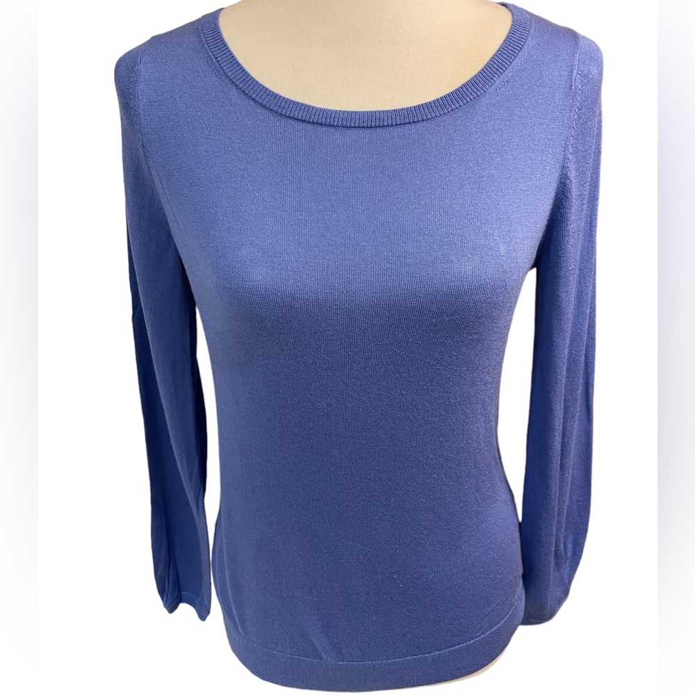 Banana Republic Blue Scoop Neck Sweater